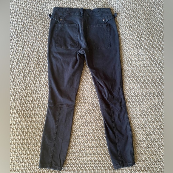 Anthropologie Hei Hei Black Slim Utility Cargo Pants in Sz 25 - Picture 3 of 6